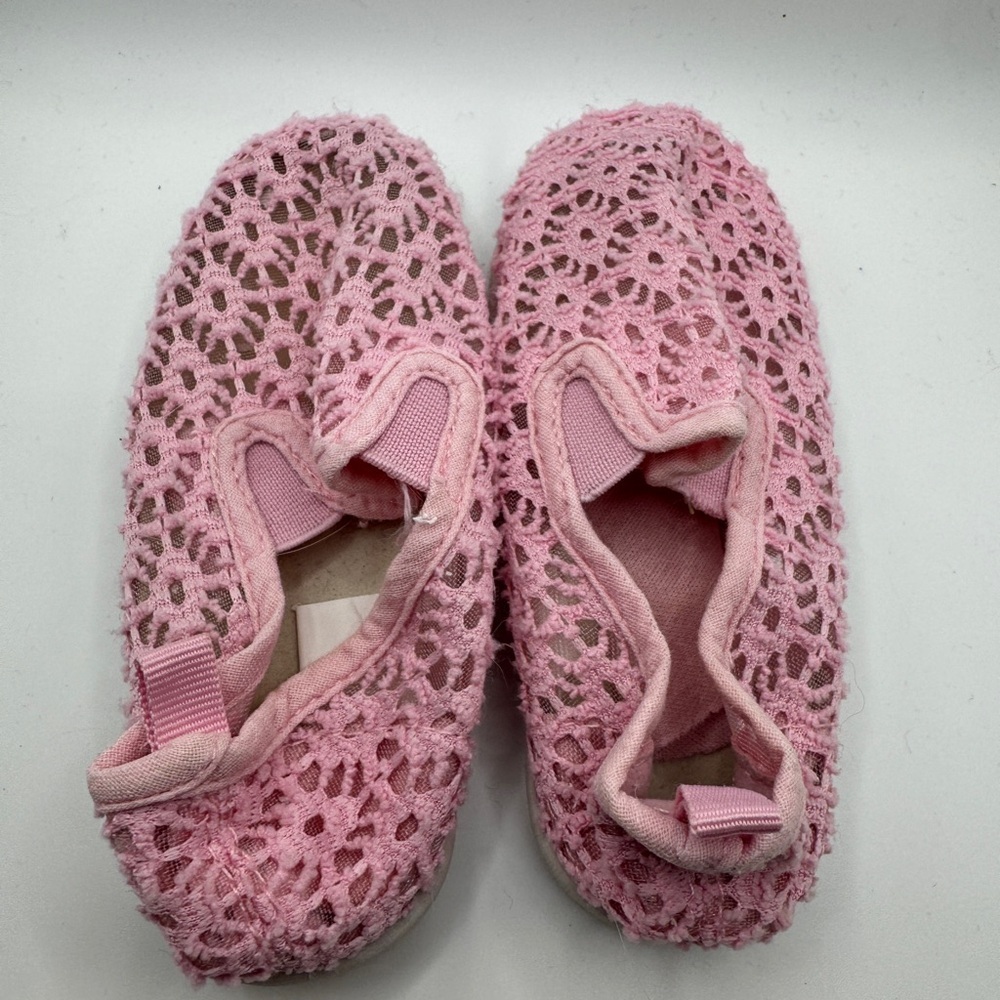 Girls Toddler Size 7 Pink Lace Sneakers - Picture 3 of 5